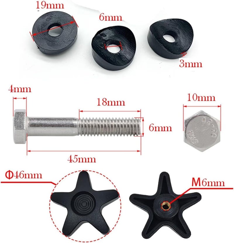 CHYDST 2 Sets Rollator Walker Replacement Knobs, Drive Walker Replacement Parts, Walker Replacement Parts, Drive Rollator Replacement Parts - Image 2